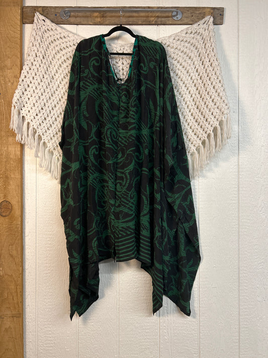 Crepe Sari Orchid Kimono 0626 210