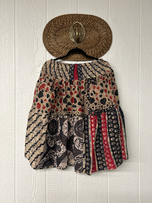 Pareo Kantha Meadow Skirt 0826 122