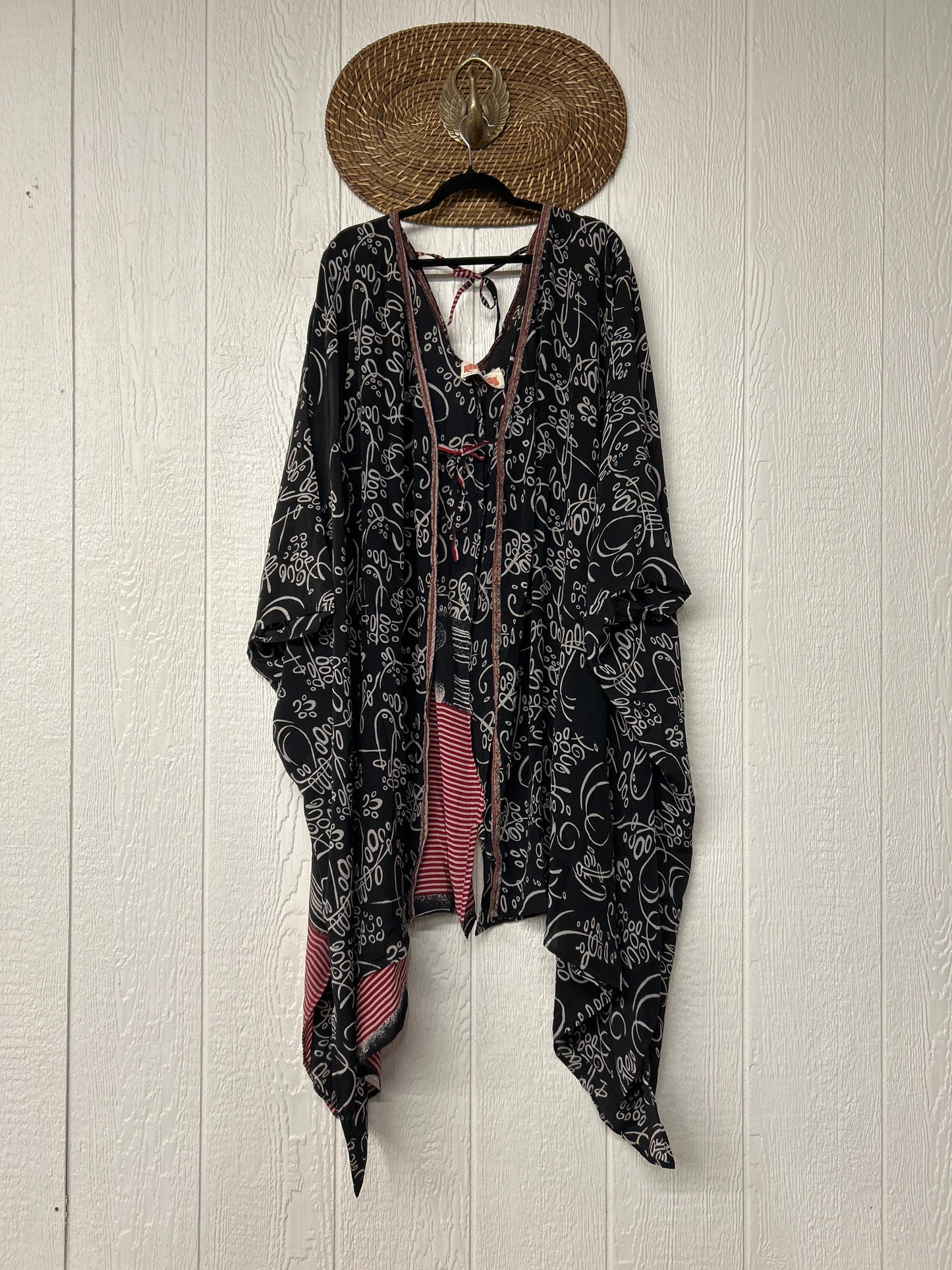 Crepe Sari Orchid Kimono 0626 132