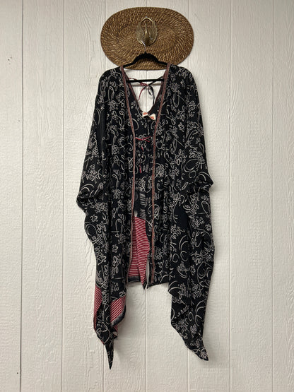 Crepe Sari Orchid Kimono 0626 132