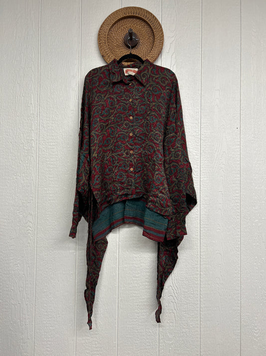 Crepe Sari Nirvana Button Down 1125 187