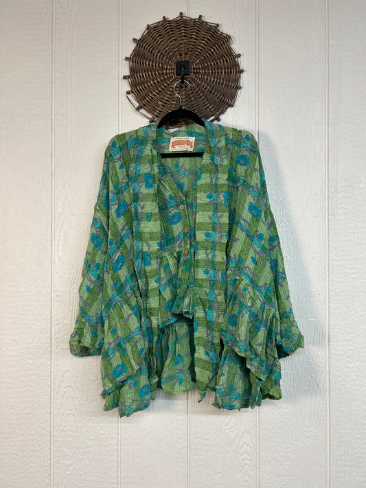 Crepe Sari Wild Rose Top 1026 030