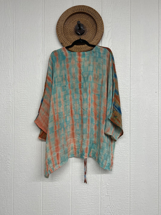 Crepe Sari Hi Lo Butterfly Top 0726 090