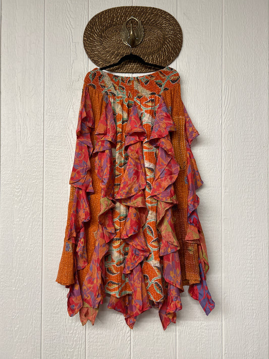 Pareo Kantha Willow Maxi Skirt 0826 101