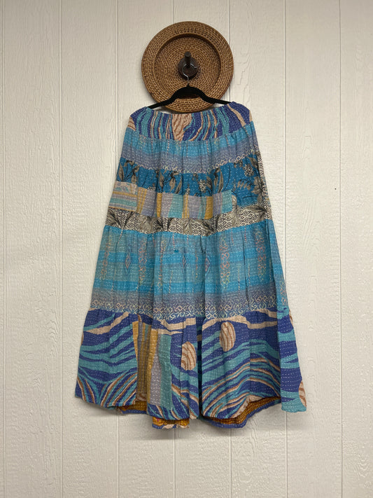 Pareo Kantha Lotus Maxi Skirt 0826 015
