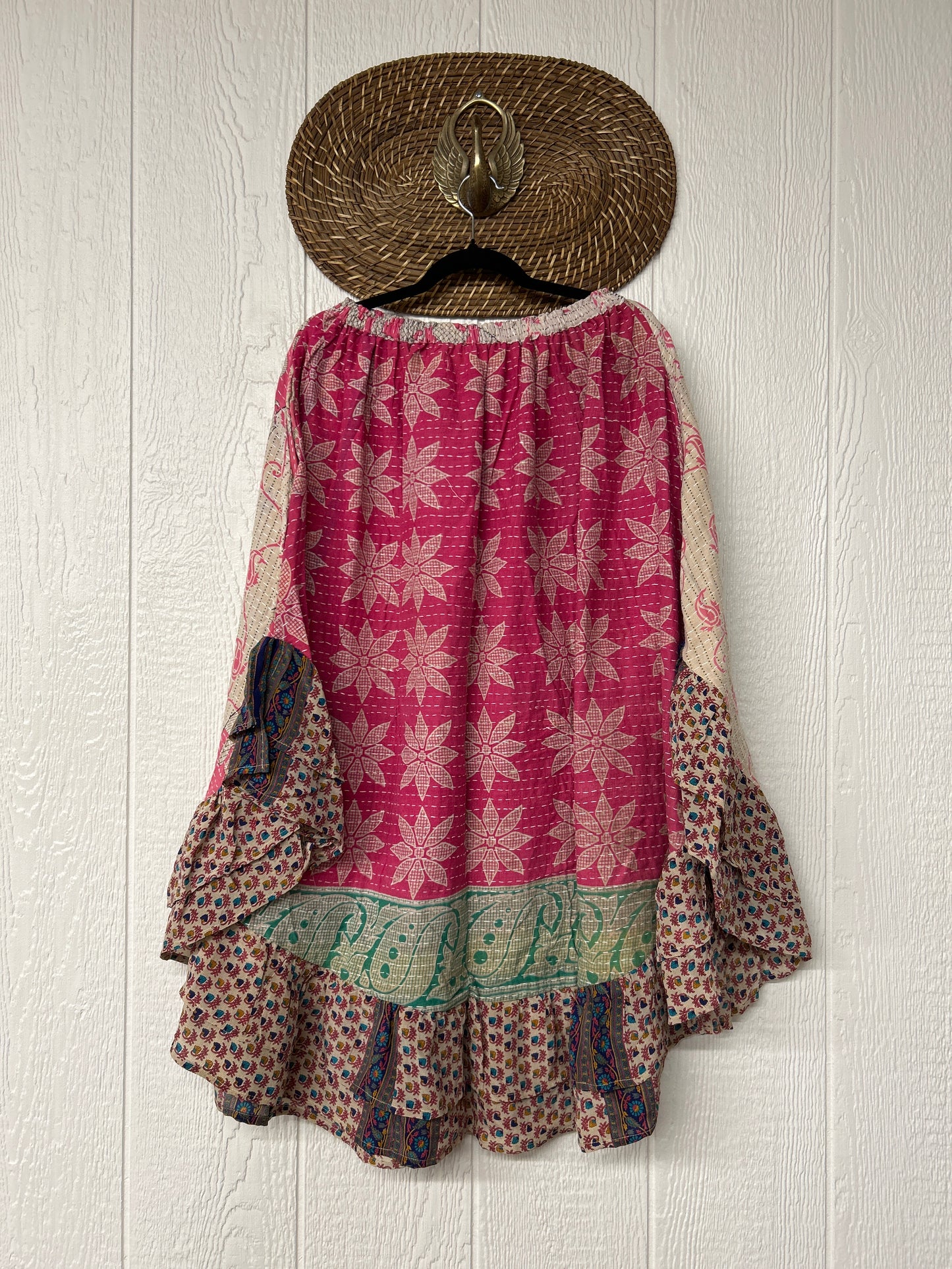 Pareo Kantha Wild Rose Skirt 0426 201
