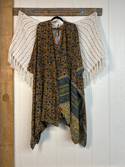 Crepe Sari Orchid Kimono 0626 259