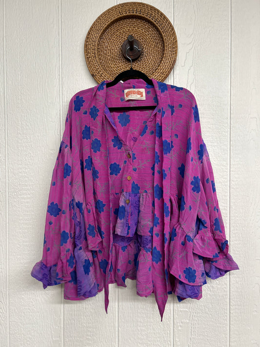 Crepe Sari Wild Rose Top 1225 140