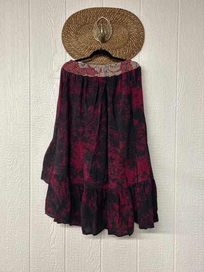 Crepe Sari Dahlia Skirt 1026 127