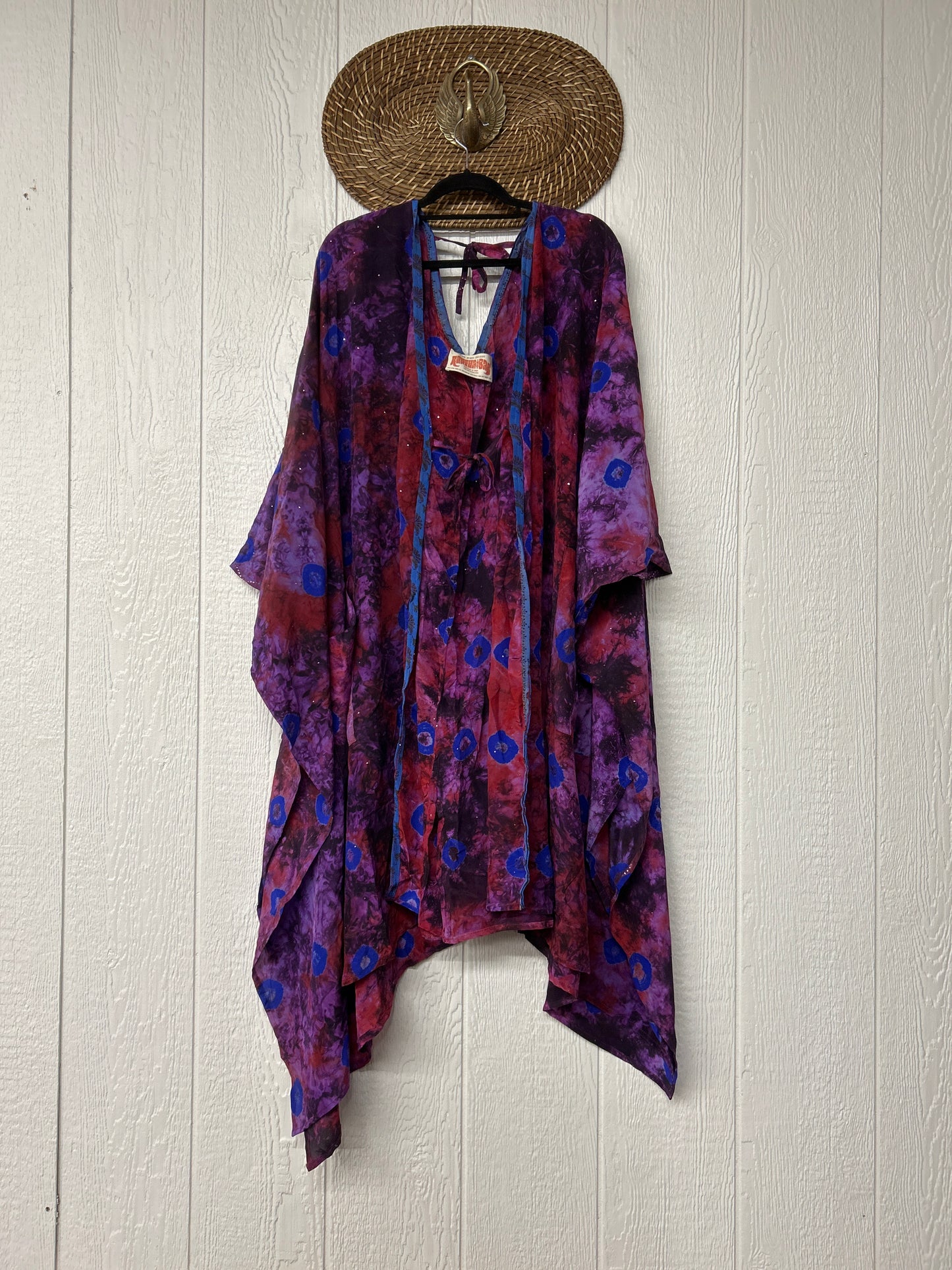 RETAIL Crepe Sari Orchid Kimono 0626 107