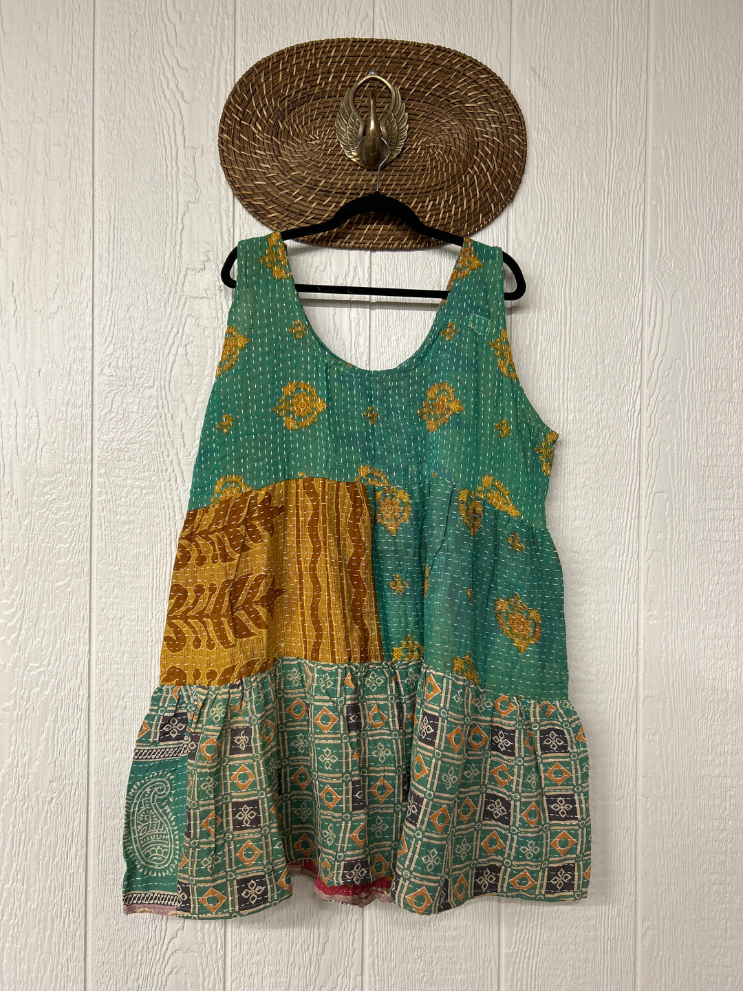 Kantha Meadow Mini Dress 0625 211
