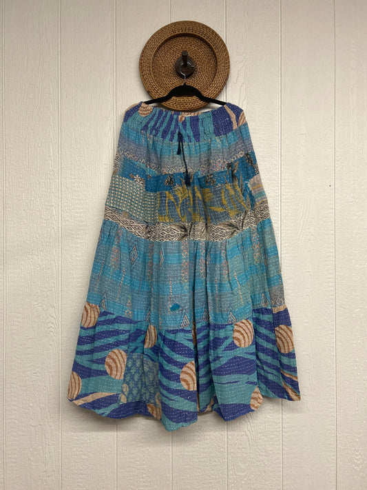 Pareo Kantha Lotus Maxi Skirt 0826 015