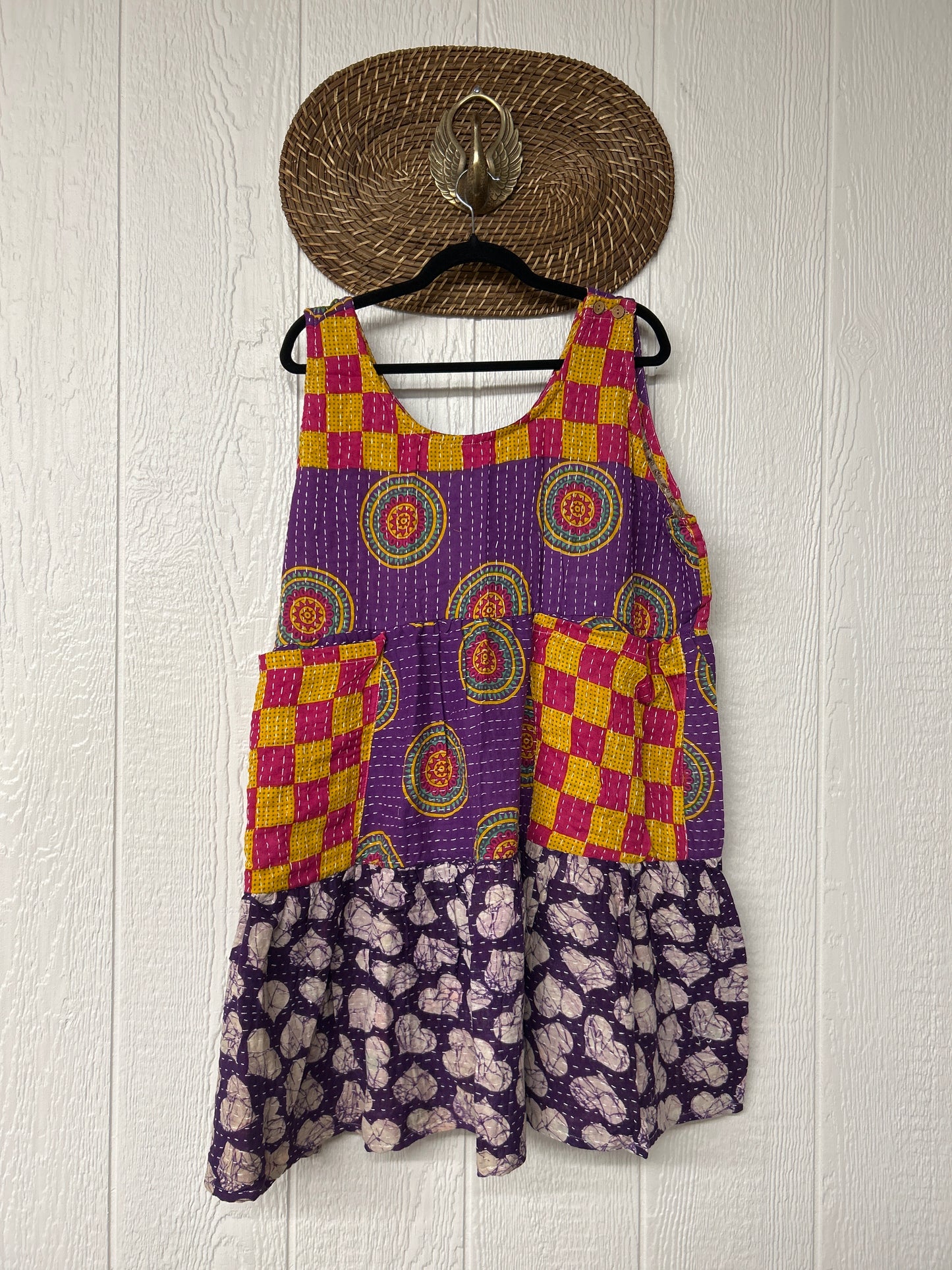 Kantha Meadow Mini Dress 0625 193