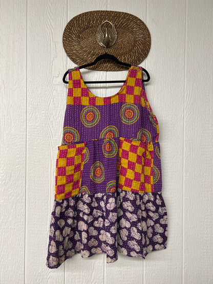Kantha Meadow Mini Dress 0625 193