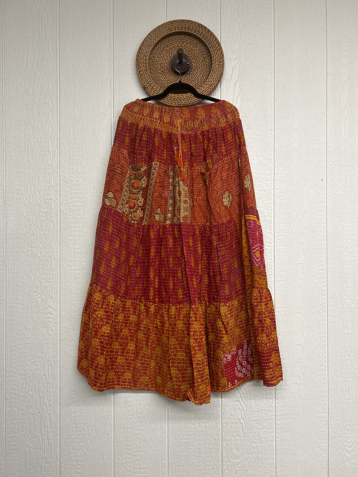 Pareo Kantha Lotus Maxi Skirt 0826 275