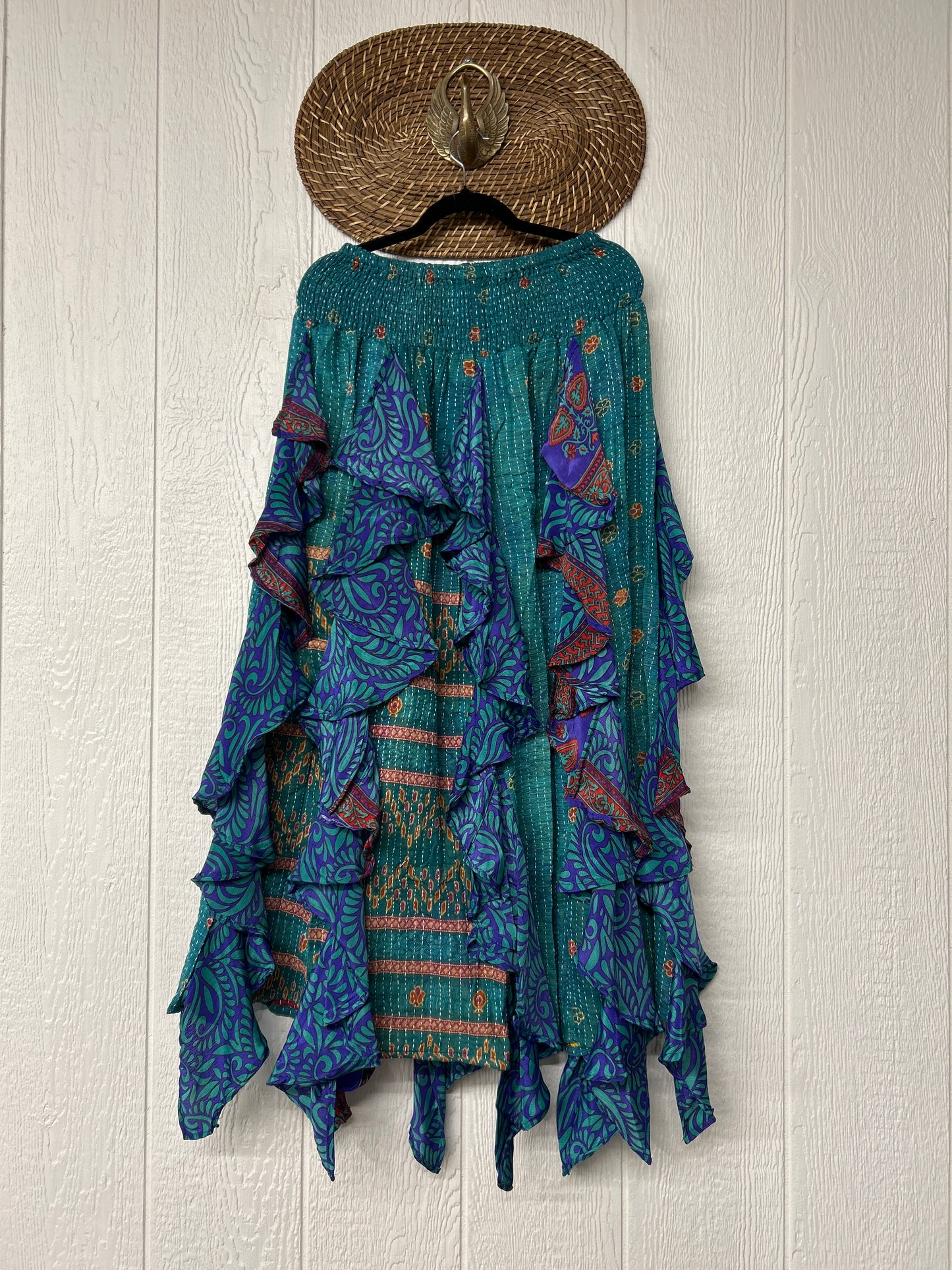 Pareo Kantha Willow Maxi Skirt 0826 278