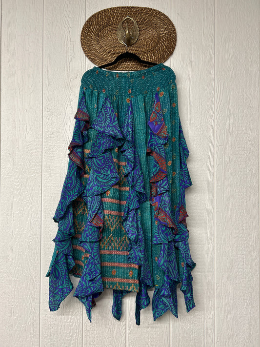 Pareo Kantha Willow Maxi Skirt 0826 278
