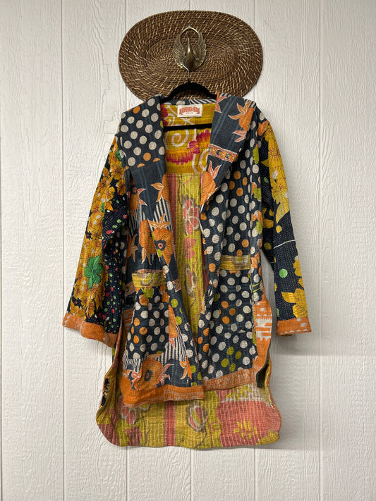Fine Kantha Drifter Coat 1026 177