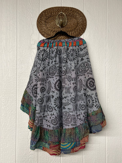 Pareo Kantha Wild Rose Skirt 0426 082