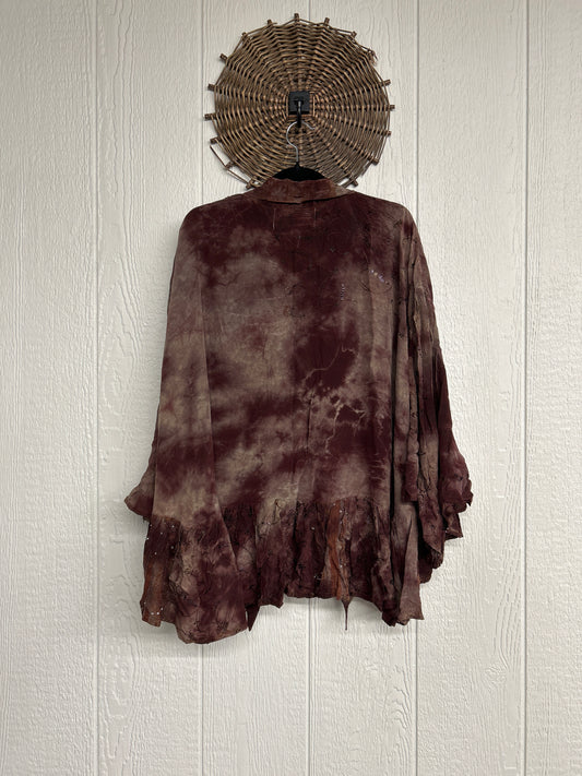 Crepe Sari Wild Rose Top 1026 095