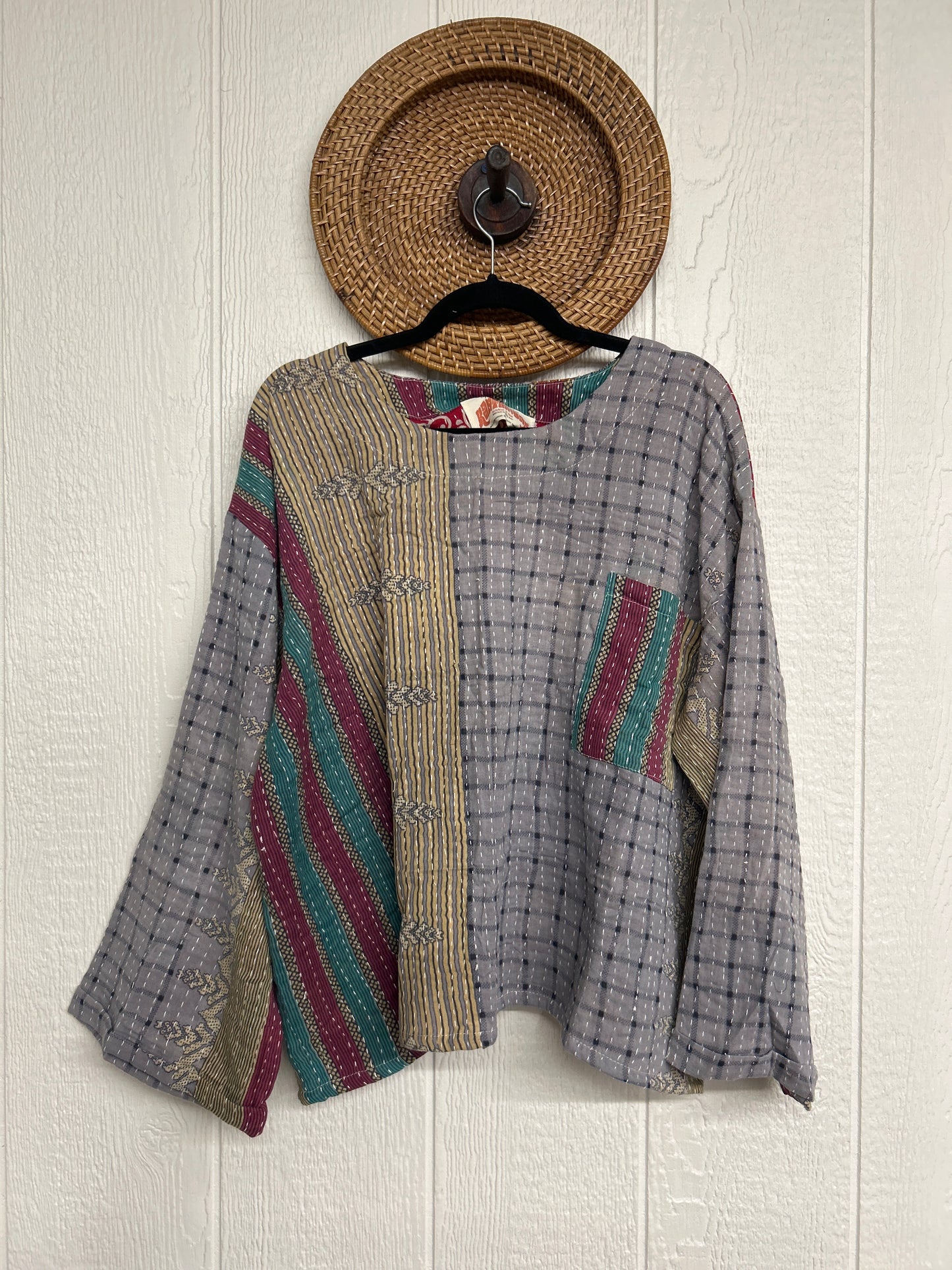 Pareo Kantha Wanderer Pocket Crop Top 0226 207