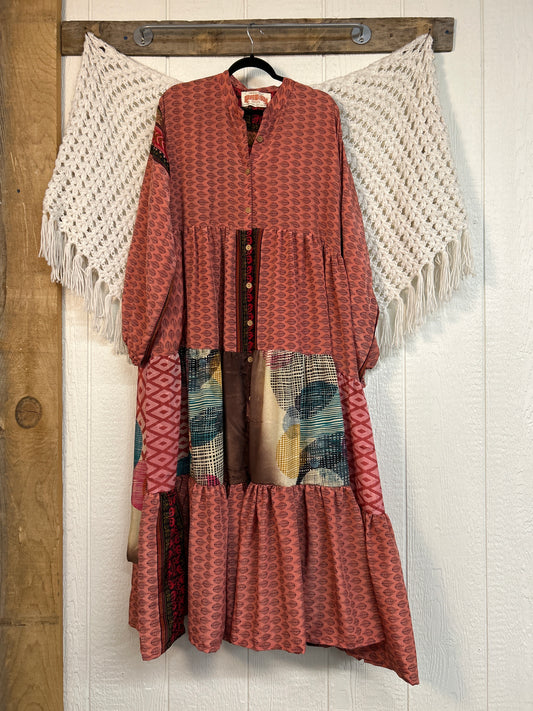 Rasgulla Sari Luminous Maxi Dress 0226 237