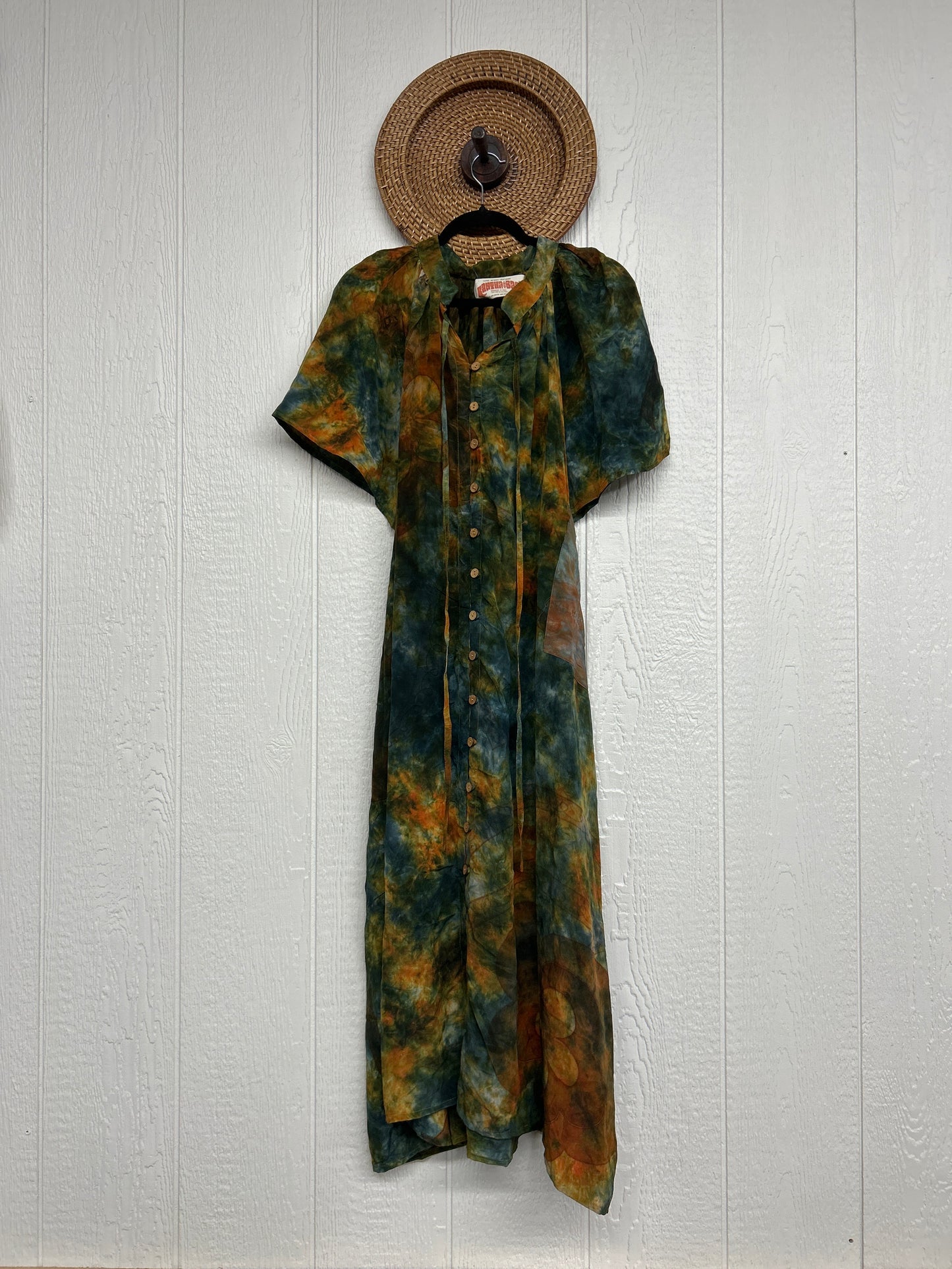 Crepe Sari Summer Woodstock Duster 0626 123