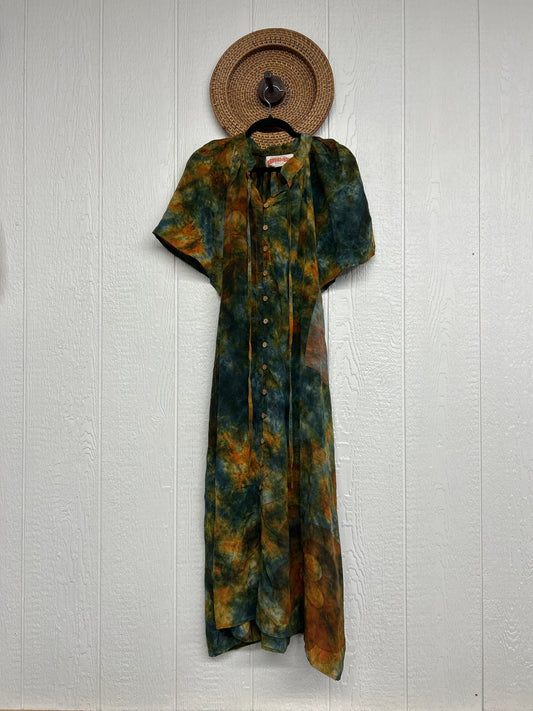 Crepe Sari Summer Woodstock Duster 0626 123
