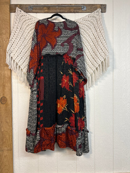 Rasgulla Sari Rhiannon Kimono 0826 027