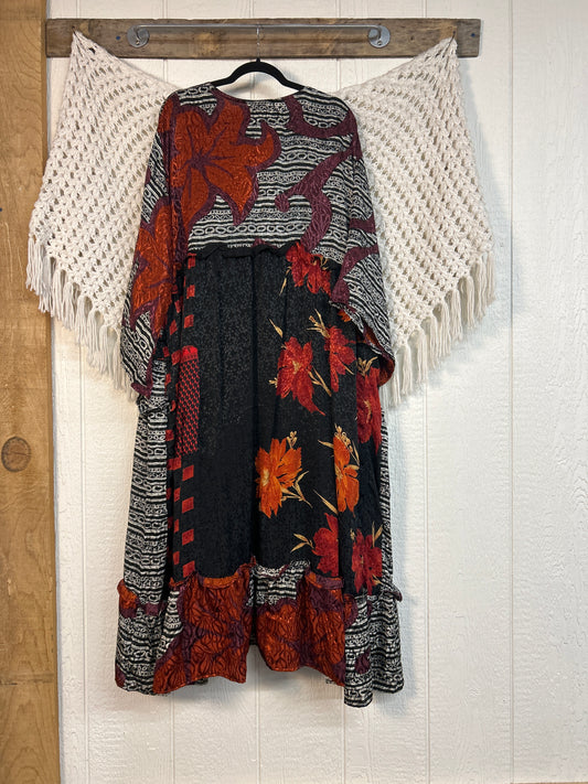 Rasgulla Sari Rhiannon Kimono 0826 027