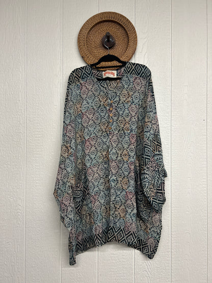 RETAIL Crepe Sari Gaia Split Tunic 0226 059