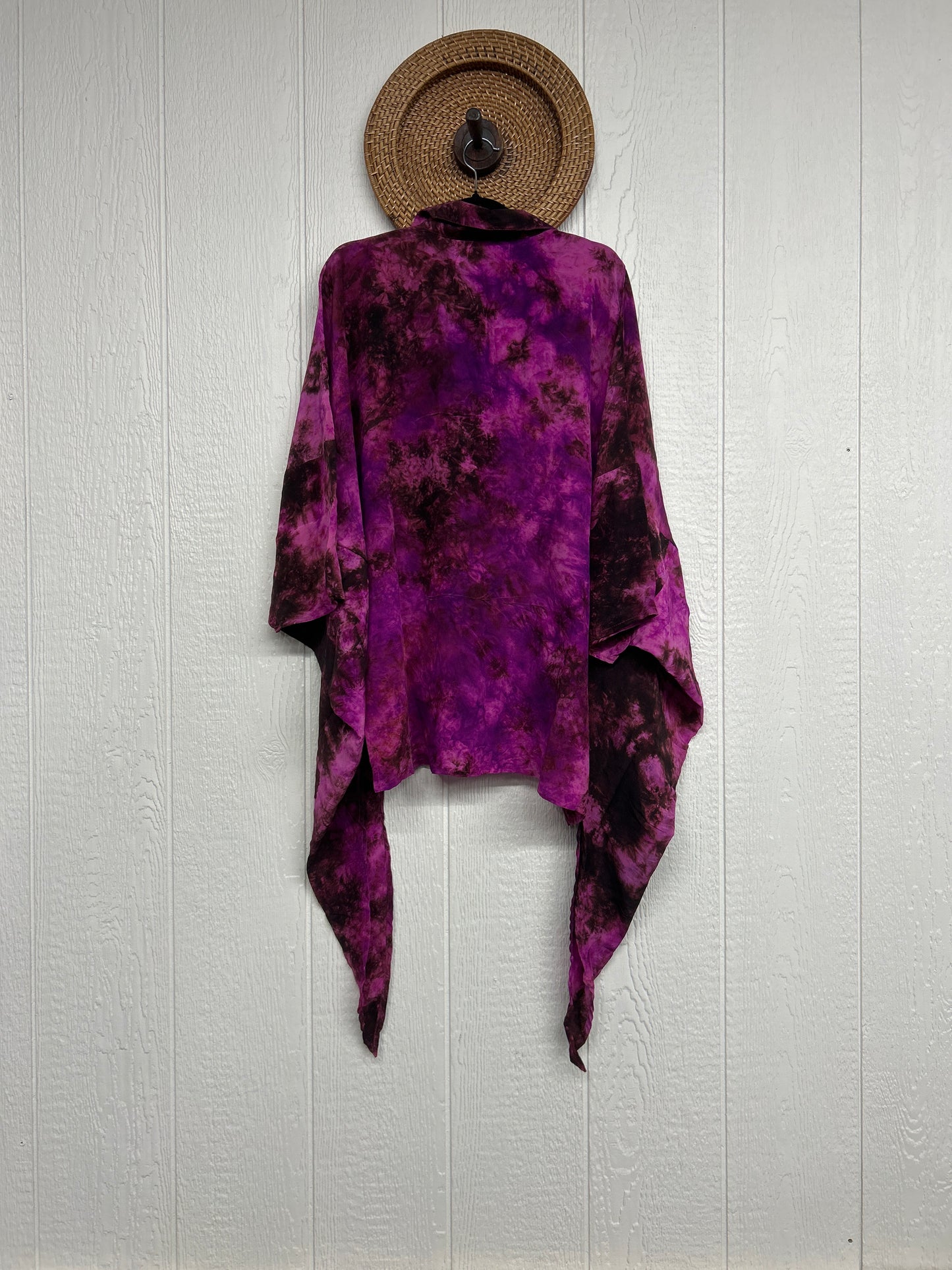 Crepe Sari Summer Nirvana Button Down 0626 219
