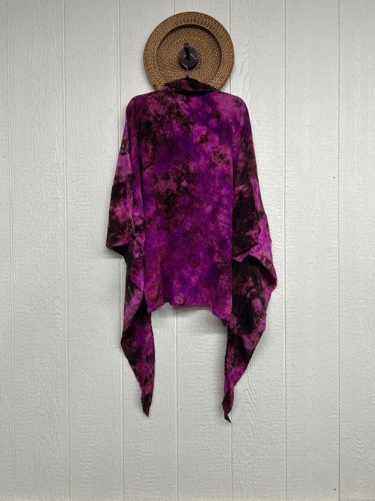 Crepe Sari Summer Nirvana Button Down 0626 219