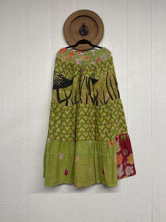 Pareo Kantha Lotus Maxi Skirt 0826 034