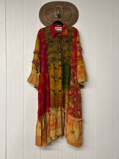 Crepe Sari Rhiannon Duster Dress 0226 033