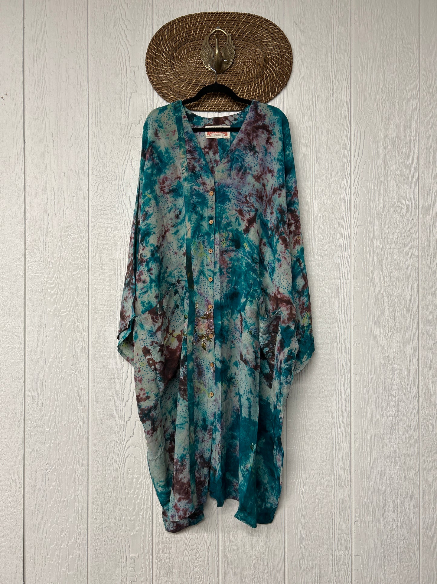 Crepe Sari Gaia Duster Dress 0826 031