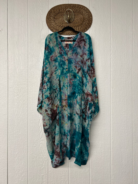 Crepe Sari Gaia Duster Dress 0826 031