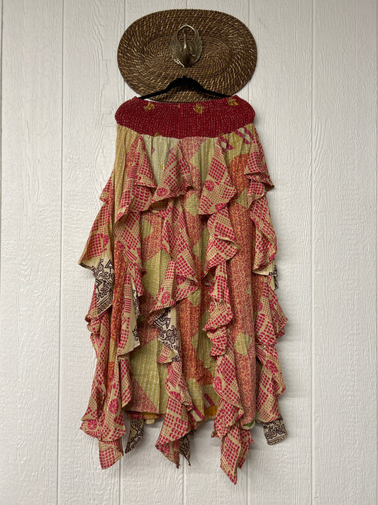 Pareo Kantha Willow Maxi Skirt 0826 251