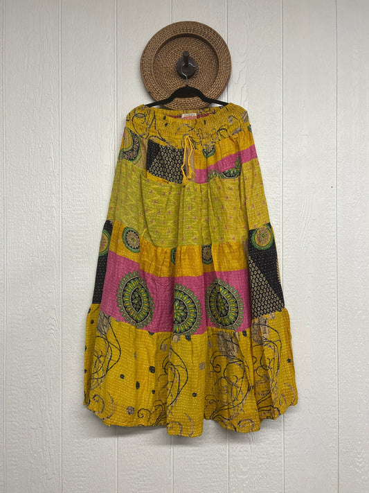 Pareo Kantha Lotus Maxi Skirt 0826 069