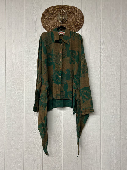 Crepe Sari Nirvana Button Down 1125 119