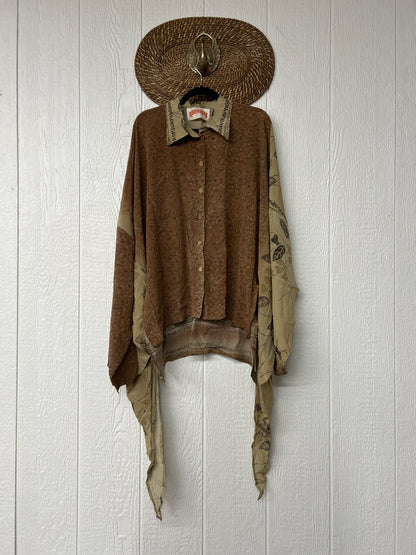 Crepe Sari Nirvana Button Down 1125 151