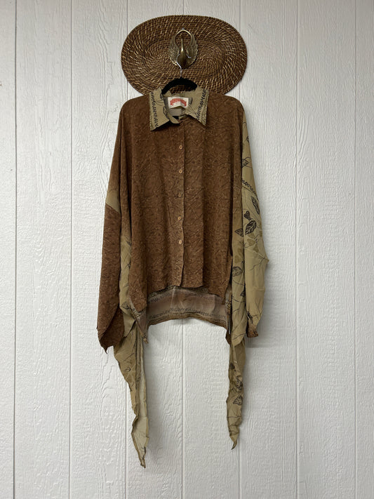 Crepe Sari Nirvana Button Down 1125 151