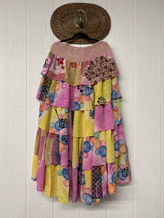 Rasgulla Sari Venus Ruffle Maxi 1125 062