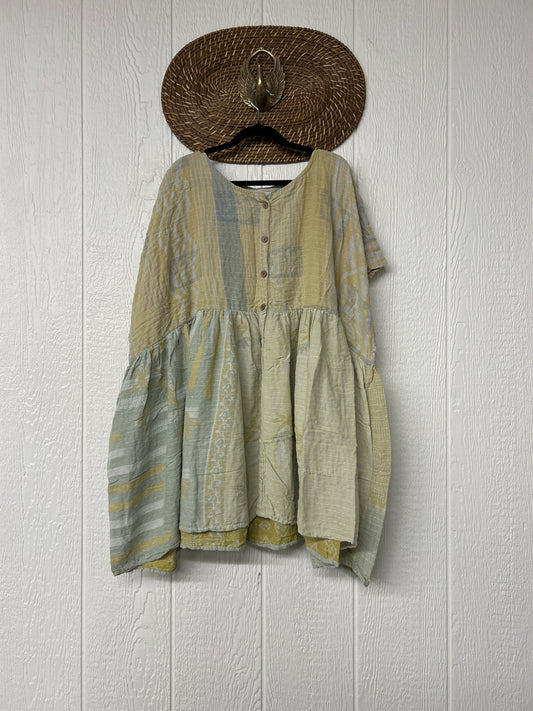 Alchemi Pareo Kantha Daydreamer Button Down Mini  0926 001