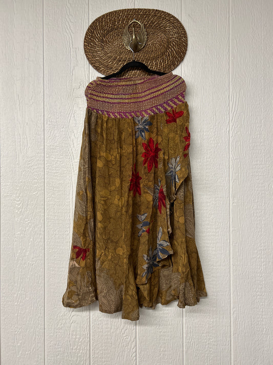 Crepe Sari Inner Peace Wrap Skirt 0626 169