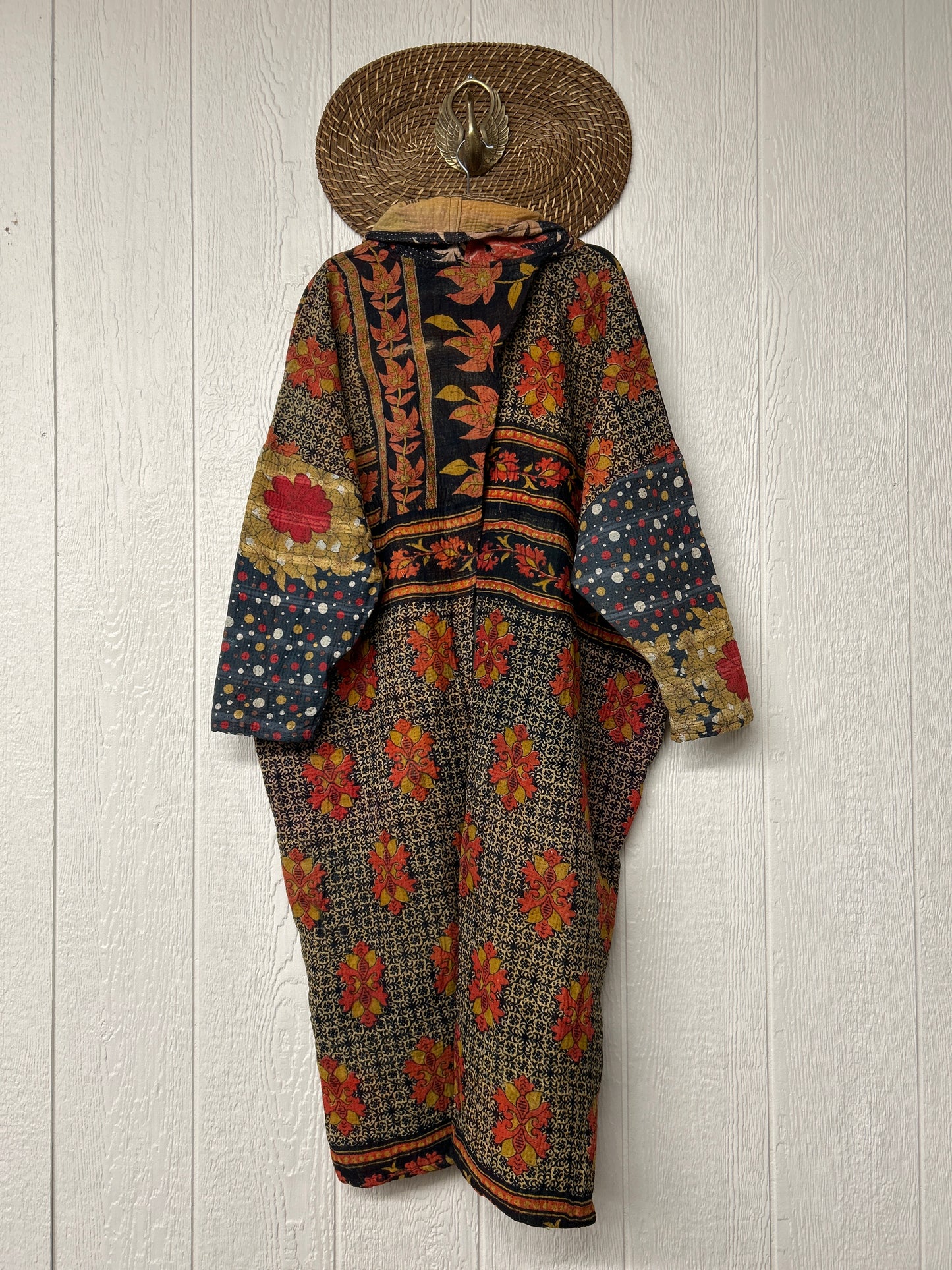 Fine Kantha Cowl Split Pullover 1225 054