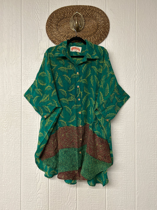 Crepe Sari Free To Be Button Down 0626 041