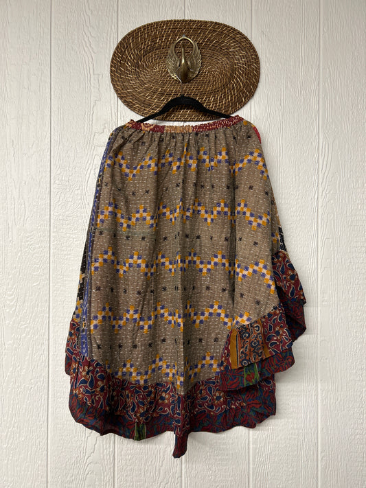 Pareo Kantha Wild Rose Skirt 0426 042