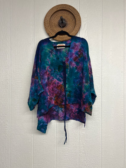 Crepe Sari Hi Lo Butterfly Top 0726 020