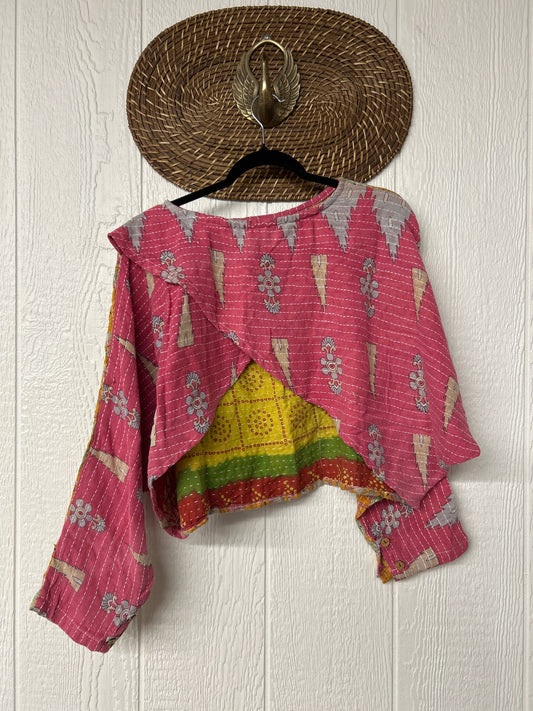 Pareo Kantha In Bloom Cropped Pullover 0326 179